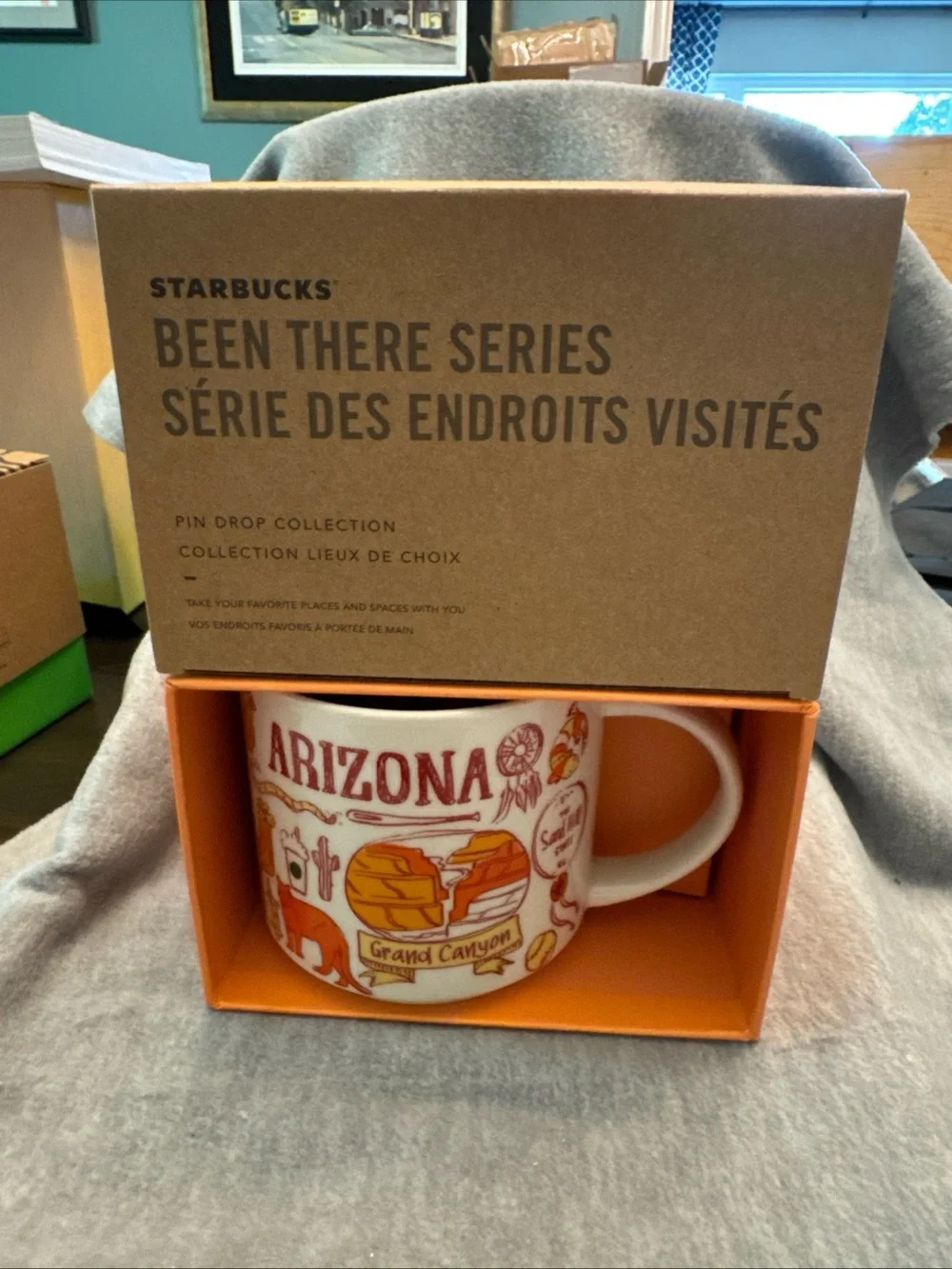 Starbucks Arizona Orange and White Been There Series Mug